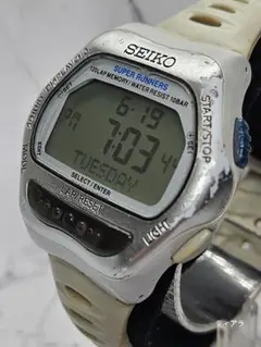 稼働品 SEIKO SUPER RUNNERS デジタル腕時計 電池交換済のサムネイル