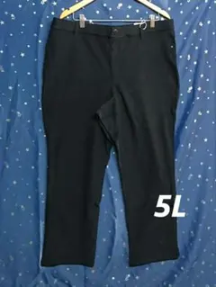 5L　黒　ブラック　ストレッチ　パンツ　レディース　大きいサイズ