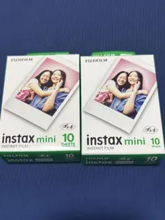 チェキフィルム instax mini 10枚入　2箱(20枚セット)