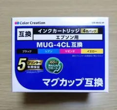 【新品】EPSON エプソン　インクカートリッジ　4色パック　MUG-4CL互換のサムネイル