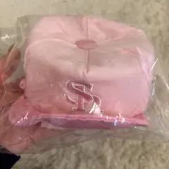 ピンクのキャップ型　ポーチ