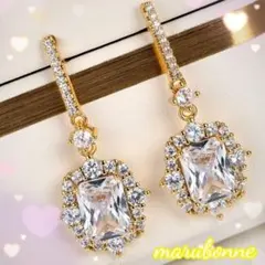 新品 ピアス ダイヤ エレガント 大人女子 キラキラ 両耳用