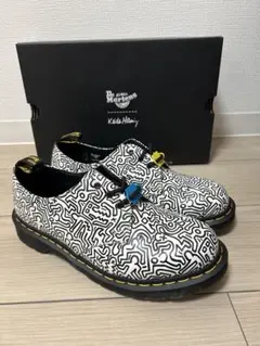 希少 Dr.Martens×KEITH HARING/3ホール レザー シュ