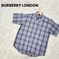 ✨希少✨BURBERRY LONDON 半袖シャツ ホース刺繍 グレー
