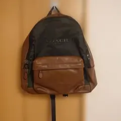COACH チャールズ リュック レザー 黒 A4 PC収納可 大容量 通勤通学
