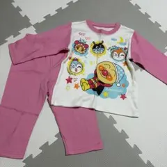アンパンマン パジャマ 長袖 上下セット キッズ ベビー ピンク 95cm