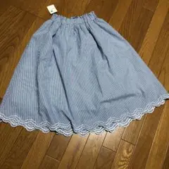 新品未使用タグ付 裾刺繍スカート
