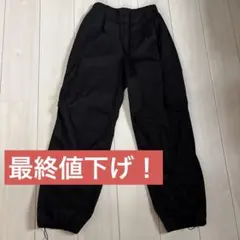 GU ブラック カーゴパンツ Sサイズ