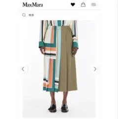 WEEKEND MAX MARA 【ラッロ］バイマテリアルプリーツスカートのサムネイル