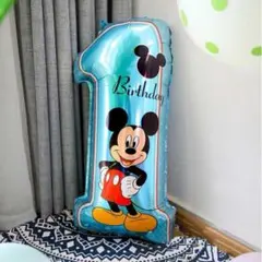 ミニマウス 初誕生日バルーン　1歳　バースデーパーティーバルーンデコレーション
