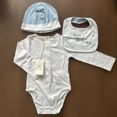 【こっこ様専用】Gucci ベビーロンパース・帽子・ビブセット　18〜24M
