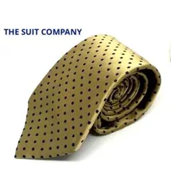 G*Y様 THE SUIT COMPANY　ネクタイ　ブラウンゴールド　ドット柄のサムネイル
