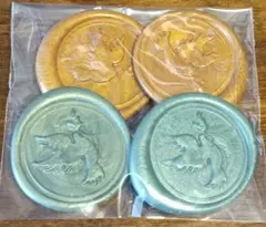 4個セット 25～30mm シーリングワックス スタンプ 鳥モチーフ 封蝋 3M