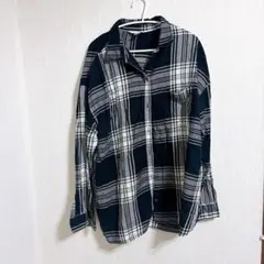 OLD NAVYオールドネイビーボーイフレンドシャツ XL チェック柄【XL】
