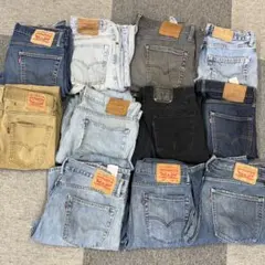 o*a様 リーバイス古着ジーンズデニムパンツ10着セットまとめ売りジャンクメンズ