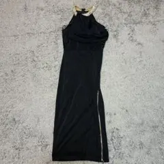 Veautt ハイネック黒ドレス XS