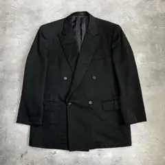 ダブルブレスト　テーラードジャケット　黒ノームコアvintage archive