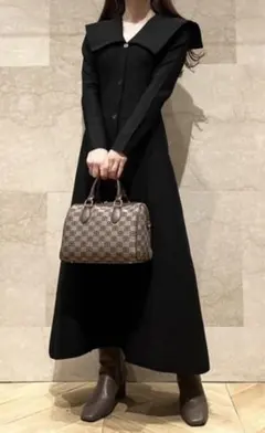 SNIDEL ビッグカラーホールワンピース