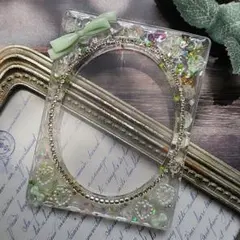 0707　デコトレカケース　硬質ケースデコ　B8　キルティング　紫陽花