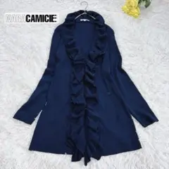 ブルー カーディガン