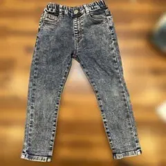 キッズ ケミカルウォッシュ デニムパンツ 100cmのサムネイル