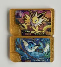 ポケモンフレンダスーパートレジャー2枚まとめ売り・サンダース・シャワーズ