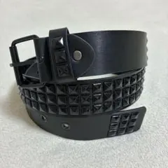 厚鋲スタッズベルト 黒 パンク ロック グランジ Y2K ブリンブリン