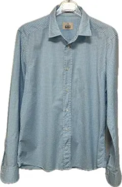 BD Baggies BDバギーズ スリムフィット　チェックシャツ 水色 L