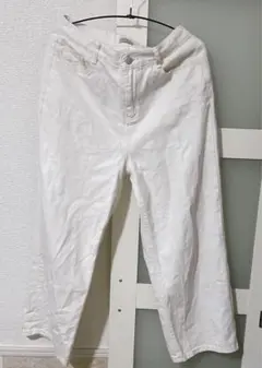 hotping ホワイト デニム ワイドパンツのサムネイル