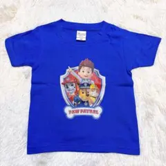 100 パウパトロール Tシャツ ブルー チェイス マーシャル ラブル 男の子