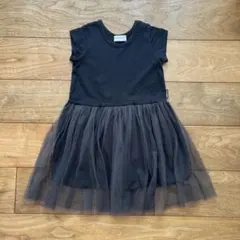 quoti use fith黒 半袖ワンピース