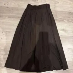 GU ブラウン フレアスカート Sサイズ