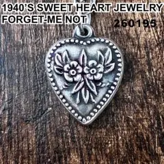 スウィートハートジュエリー 勿忘草 シルバー ヴィンテージネックレス NAVY