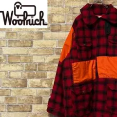 ウールリッチ　70s　ヴィンテージ　ウールジャケット　チェック　赤　リメイク40