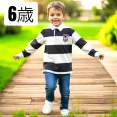 【新品】ラルフローレン ラガーシャツ 長袖 ポロ￼６歳　Ralph Lauren