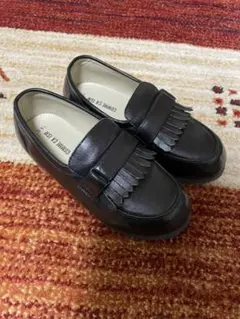 コムサイズム　19.0サイズ　キッズ ローファー 黒