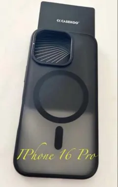 CASEKOO iPhone 16 Pro 隠しスタンド付き ブラック