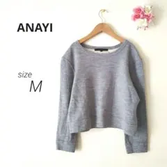 ANAYI　アナイ　クルーネック　プルオーバー　グレーのサムネイル