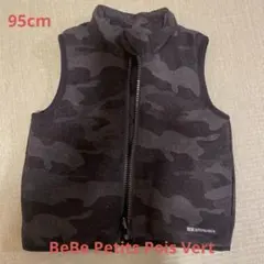 BEBE リバーシブルベスト 黒 サイズ95cm