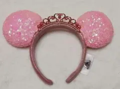 海外限定 カチューシャ ディズニー ピンク ティアラ