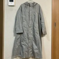 JOHNBULL フード付きロングコート グレー