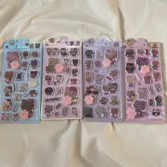 マシュマロシール　日焼けキティ　肉球シール　ギャルキティ　サンリオ　おしり