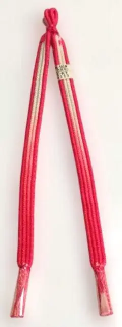 羽織紐 白ピンク 絹100% 新品未使用