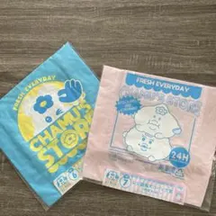 んぽちゃむ エンタメくじ　レジ袋風エコバッグ賞　２点