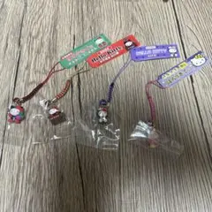 ご当地キティ 岐阜限定 飛騨路限定 ハローキティ ストラップ 4点セット