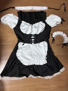 メイド オフショル コスプレ ハロウィンのサムネイル