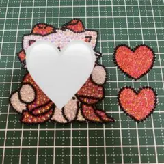 うちわデコ　デコうちわ　パーツ　3点セット　赤