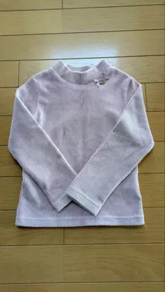 エニィファムのラベンダーカラー長袖リブトップス