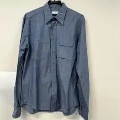 OSVALDO TRUCCHI ダークブルー 長袖シャツ 40/15.5