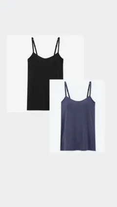 エアリズムブラキャミソール　紺１枚、黒１枚